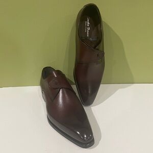 Emilio Franco shoes dressy burgundy leather calf Oxford